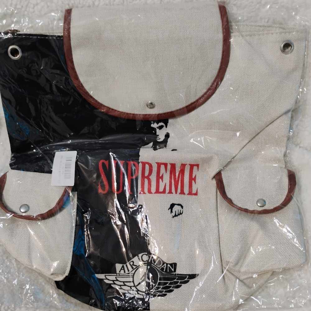Custom Designed/Printed Scarface, Supreme, Air Jordan Backpack